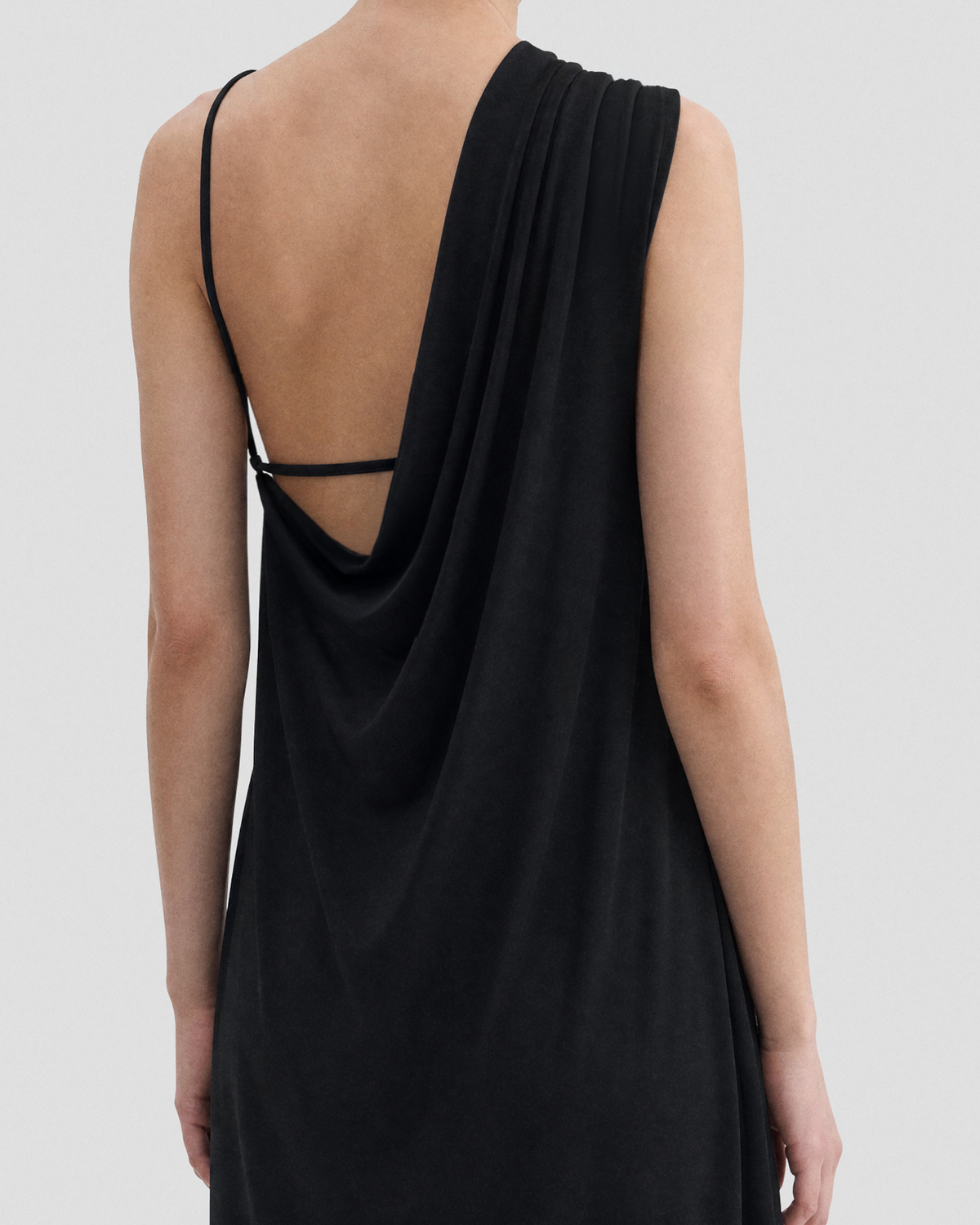 DRAPED-BACK STRAP DRESS
