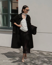 DOUBLE LAYER SHEER SKIRT