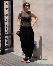 TWIST SHEER SKIRT PANTS