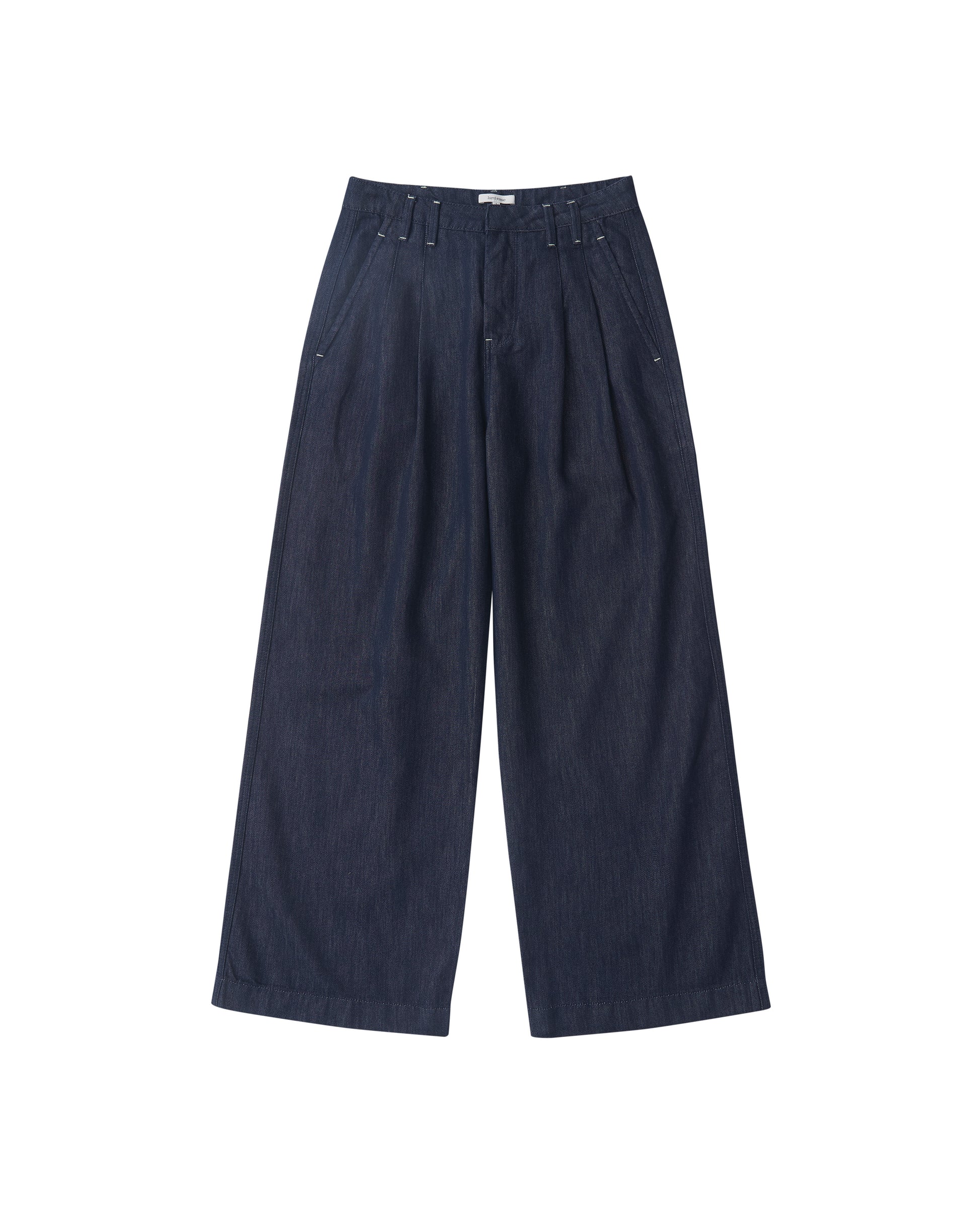 DOUBLE PLEATS TENCEL JEANS