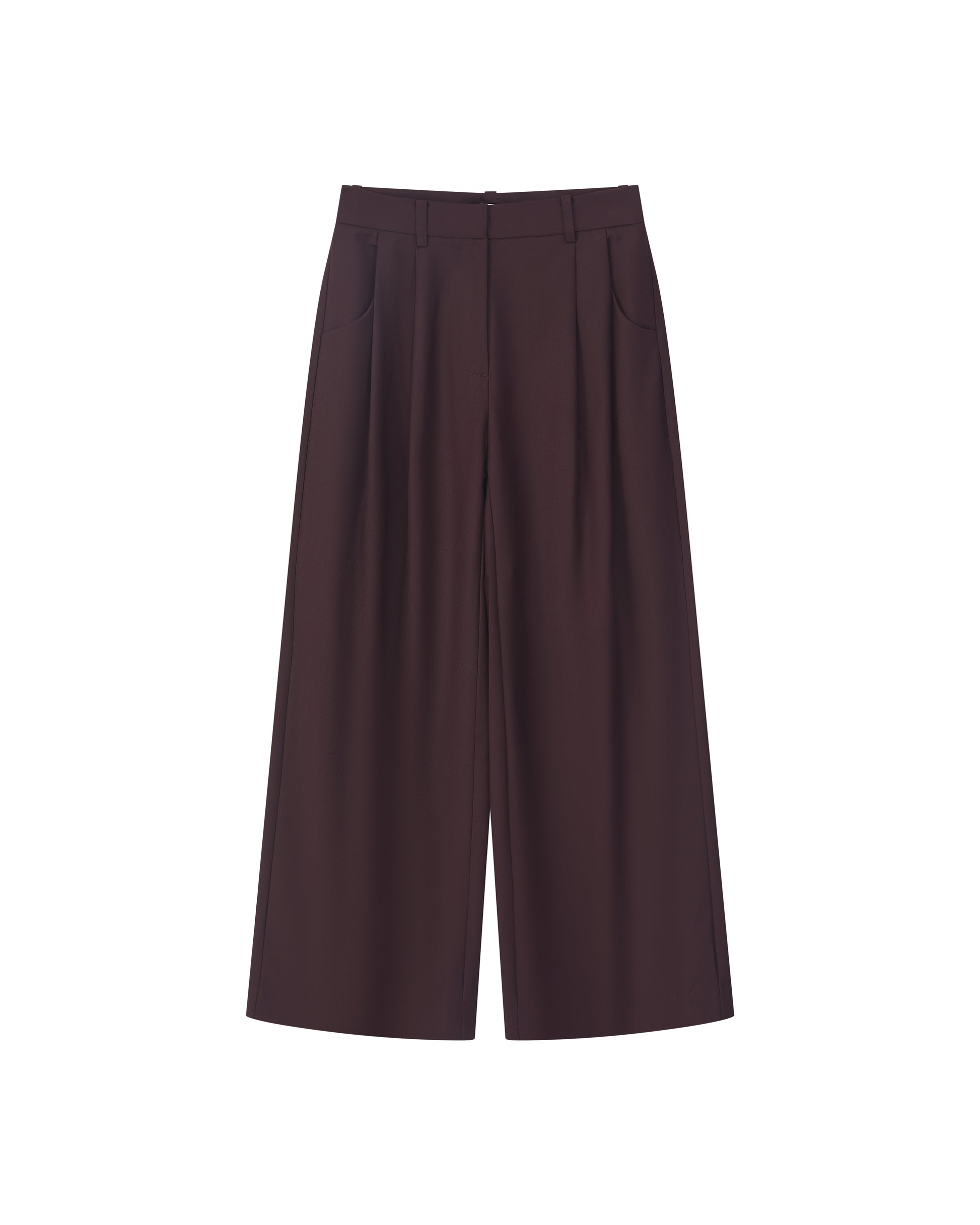 PLEATED WRINKLE-FREE PANTS