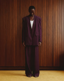 PLEATED WRINKLE-FREE PANTS