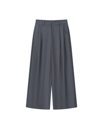 PLEATED WRINKLE-FREE PANTS