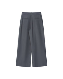 PLEATED WRINKLE-FREE PANTS