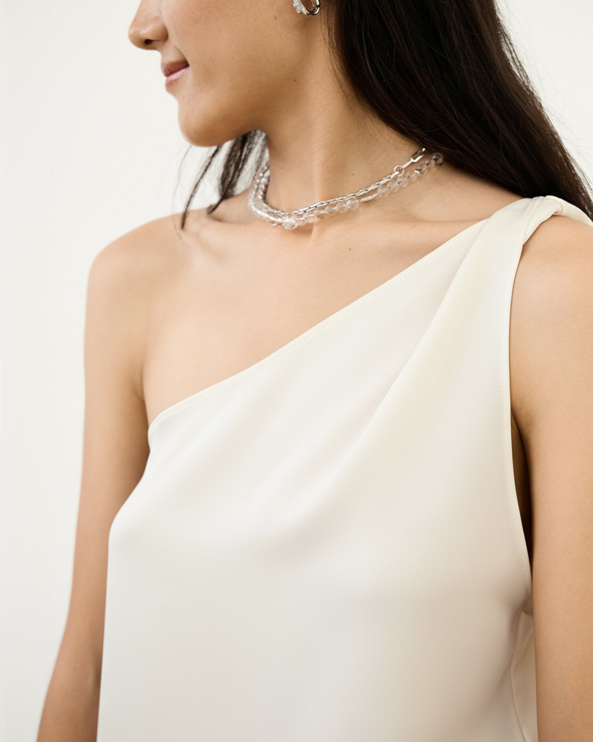 LACE ONE-SHOULDER TOP