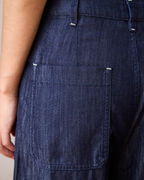 DOUBLE PLEATS TENCEL JEANS