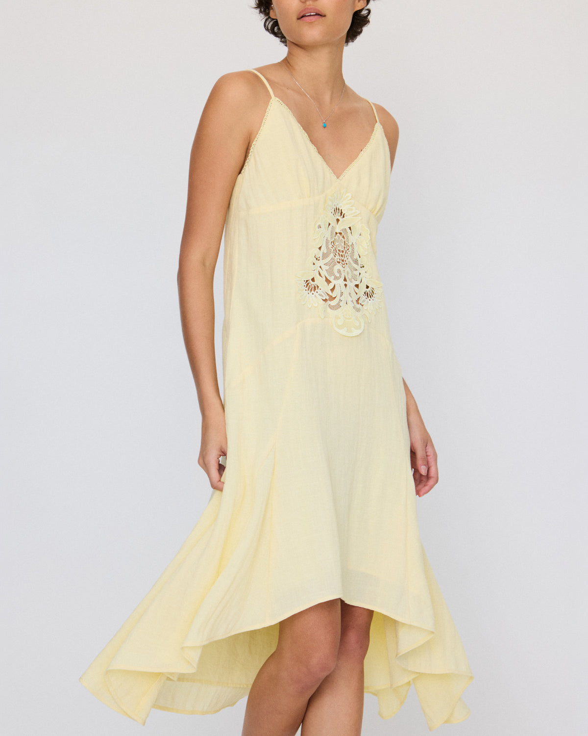 VINTAGE OPENWORK LACE CAMI DRESS