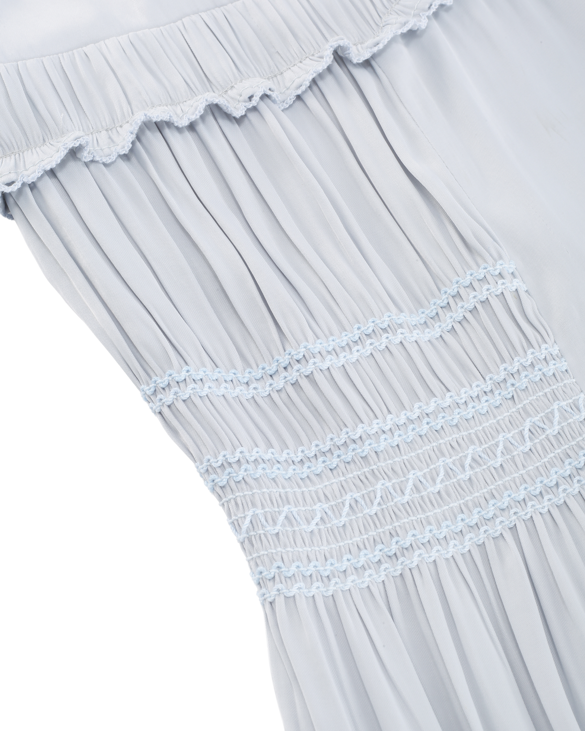 DOUBLE LAYER LACE PINTUCK SATIN DRESS