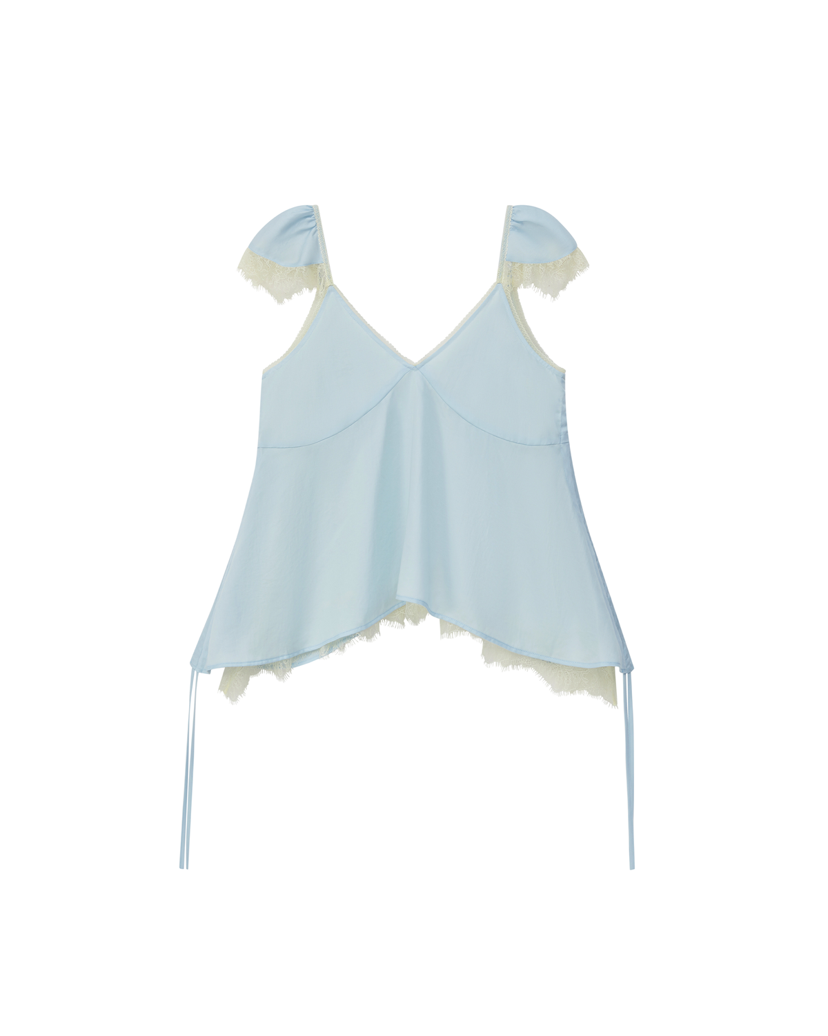 CAP SLEEVE LACE DRAWSTRING CAMI