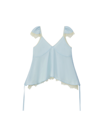 CAP SLEEVE LACE DRAWSTRING CAMI