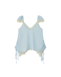 CAP SLEEVE LACE DRAWSTRING CAMI
