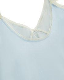 CAP SLEEVE LACE DRAWSTRING CAMI