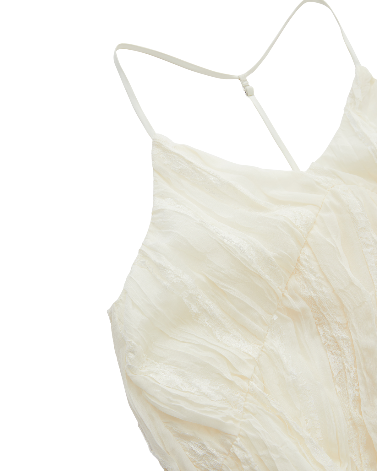 CRINKLE TIERED CAMI DRESS
