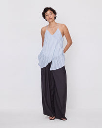 CRINKLE TIERED CAMI DRESS