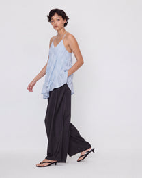 CRINKLE TIERED CAMI DRESS