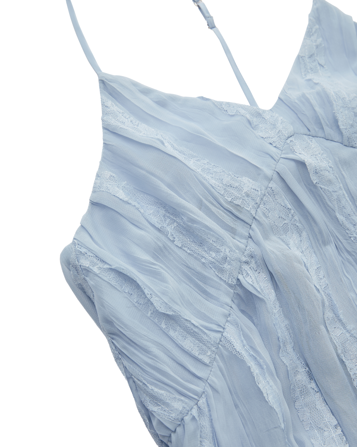 CRINKLE TIERED CAMI DRESS