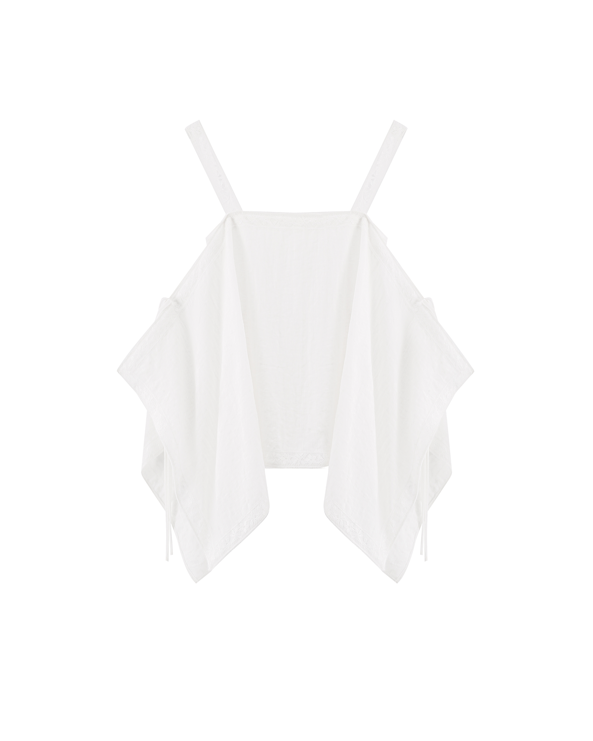 EMBROIDERED LACE HANDKERCHIEF CAMI