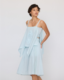 EMBROIDERED LACE HANDKERCHIEF CAMI