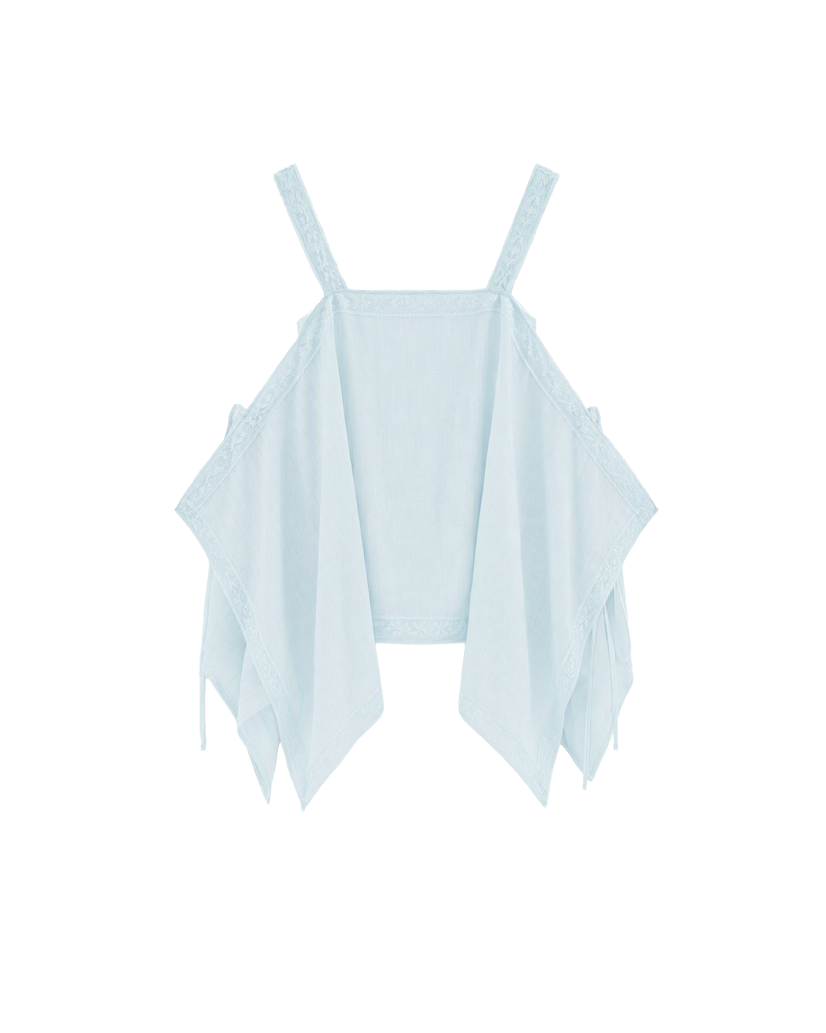 EMBROIDERED LACE HANDKERCHIEF CAMI