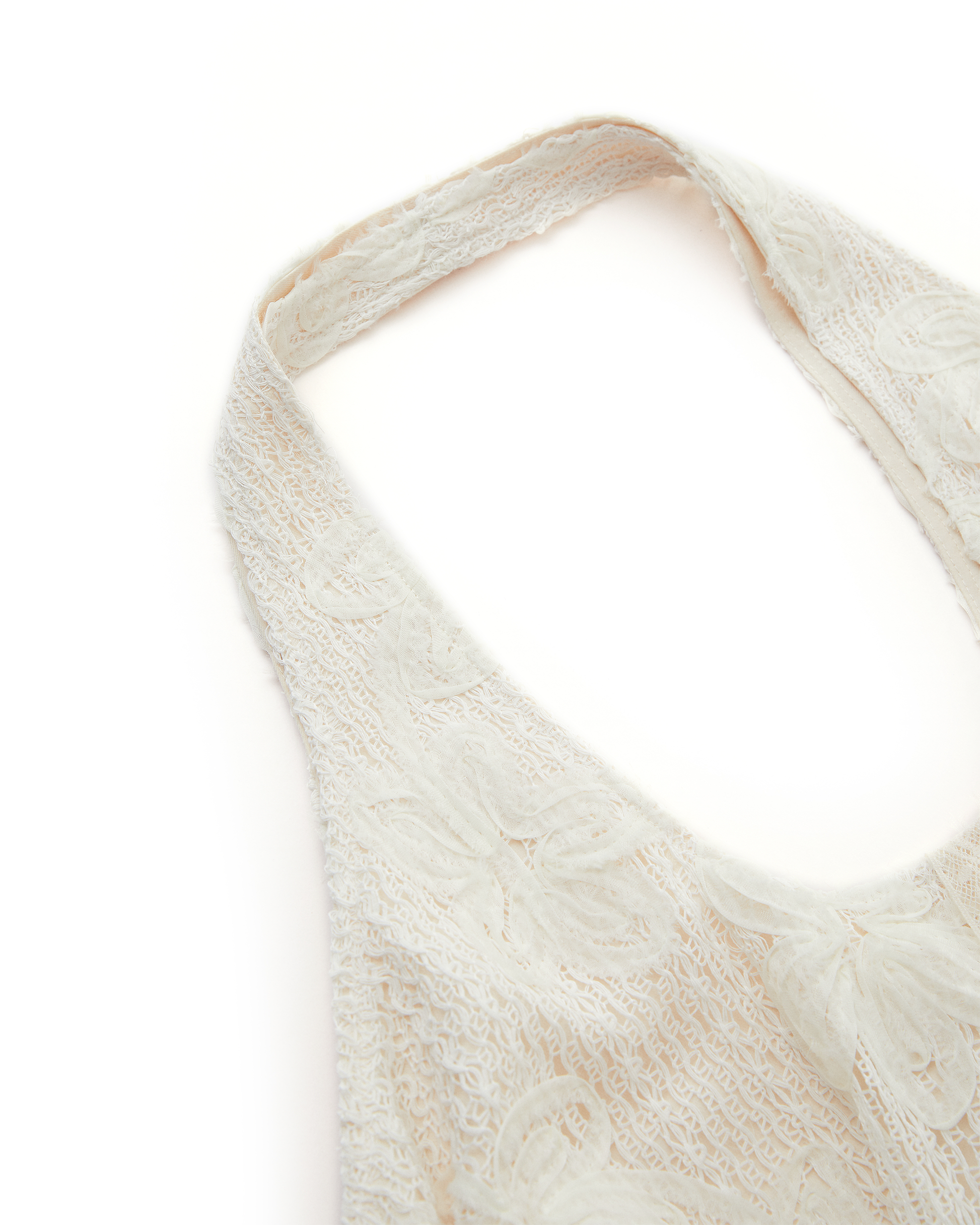 LACE CROCHET HOBO BAG