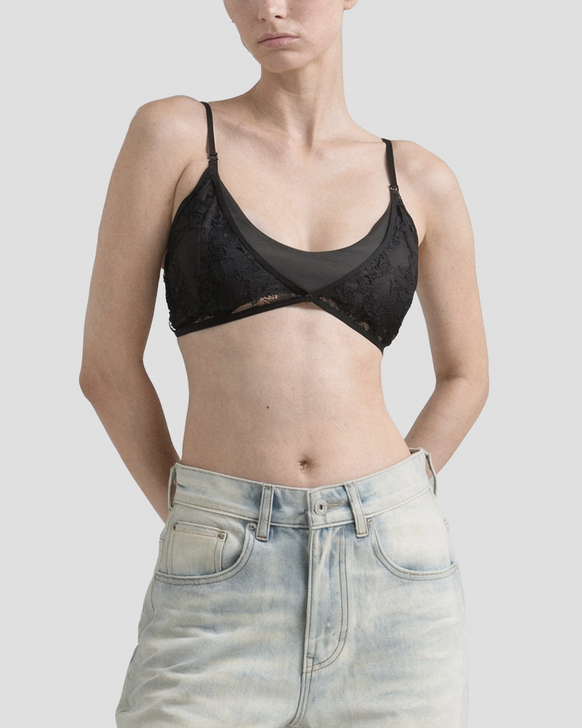 法式蕾絲雙層 BRA TOP