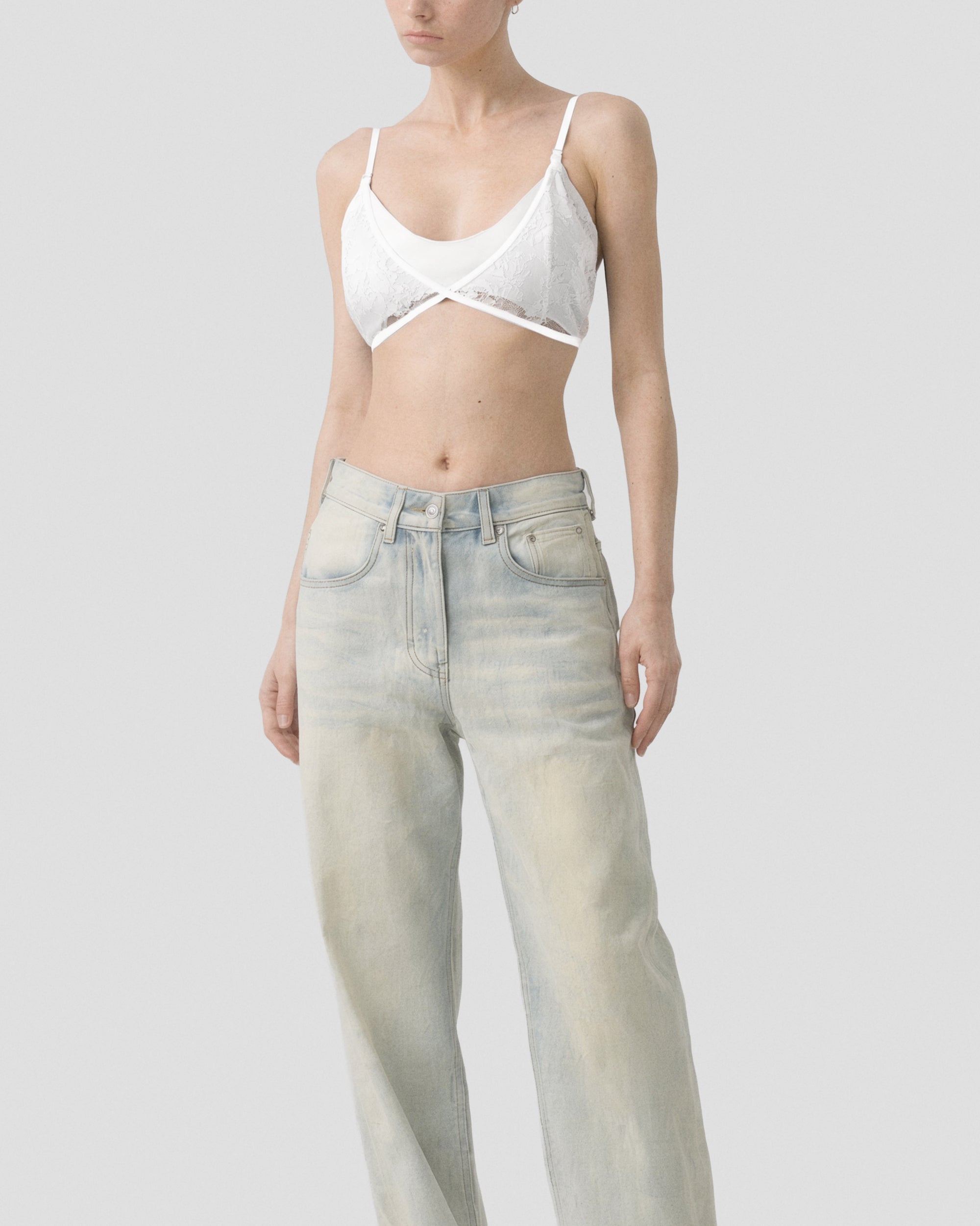 法式蕾絲雙層 BRA TOP