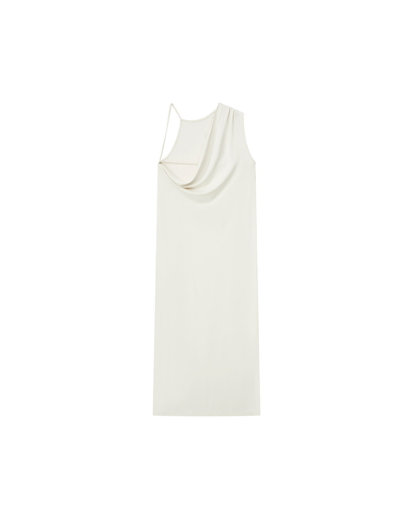 DRAPED-BACK STRAP DRESS