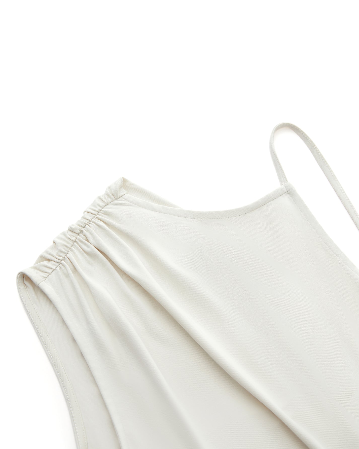 DRAPED-BACK STRAP DRESS