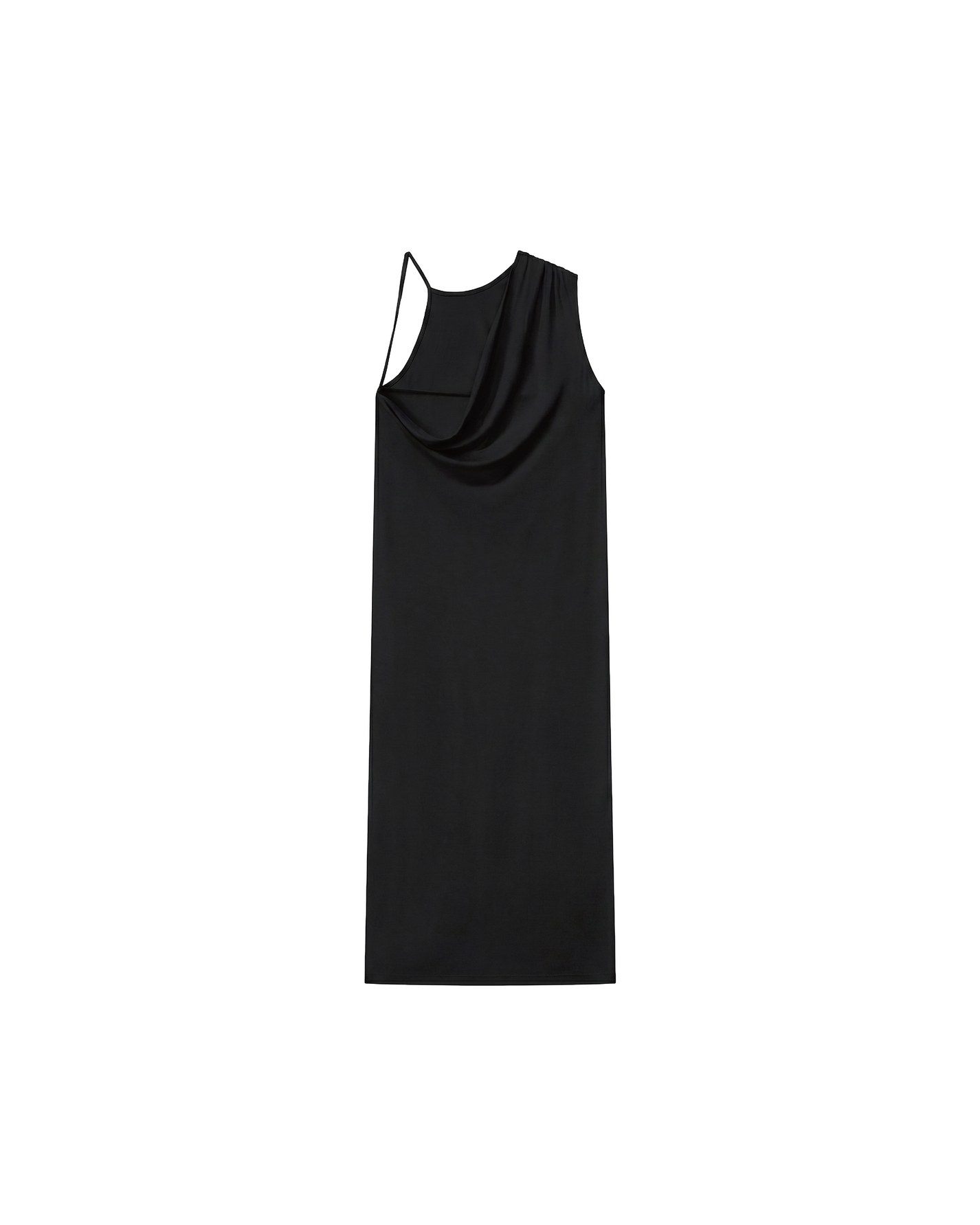 DRAPED-BACK STRAP DRESS