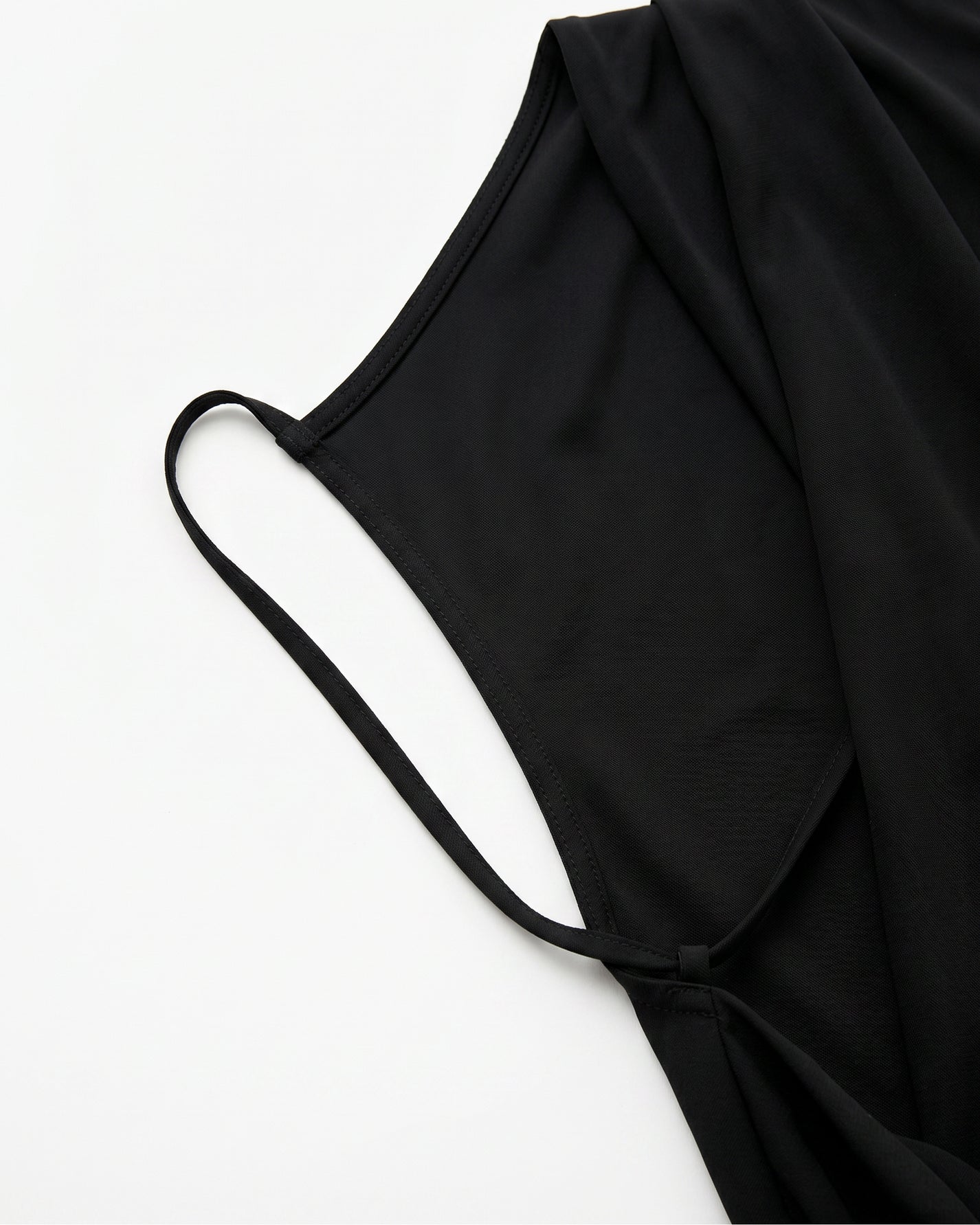 DRAPED-BACK STRAP DRESS