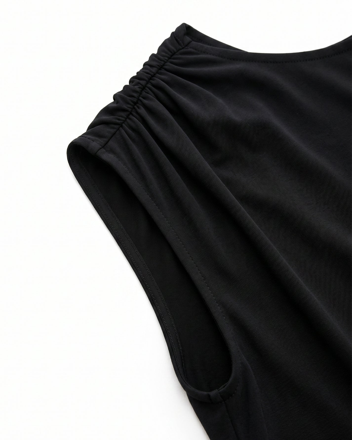 DRAPED-BACK STRAP DRESS