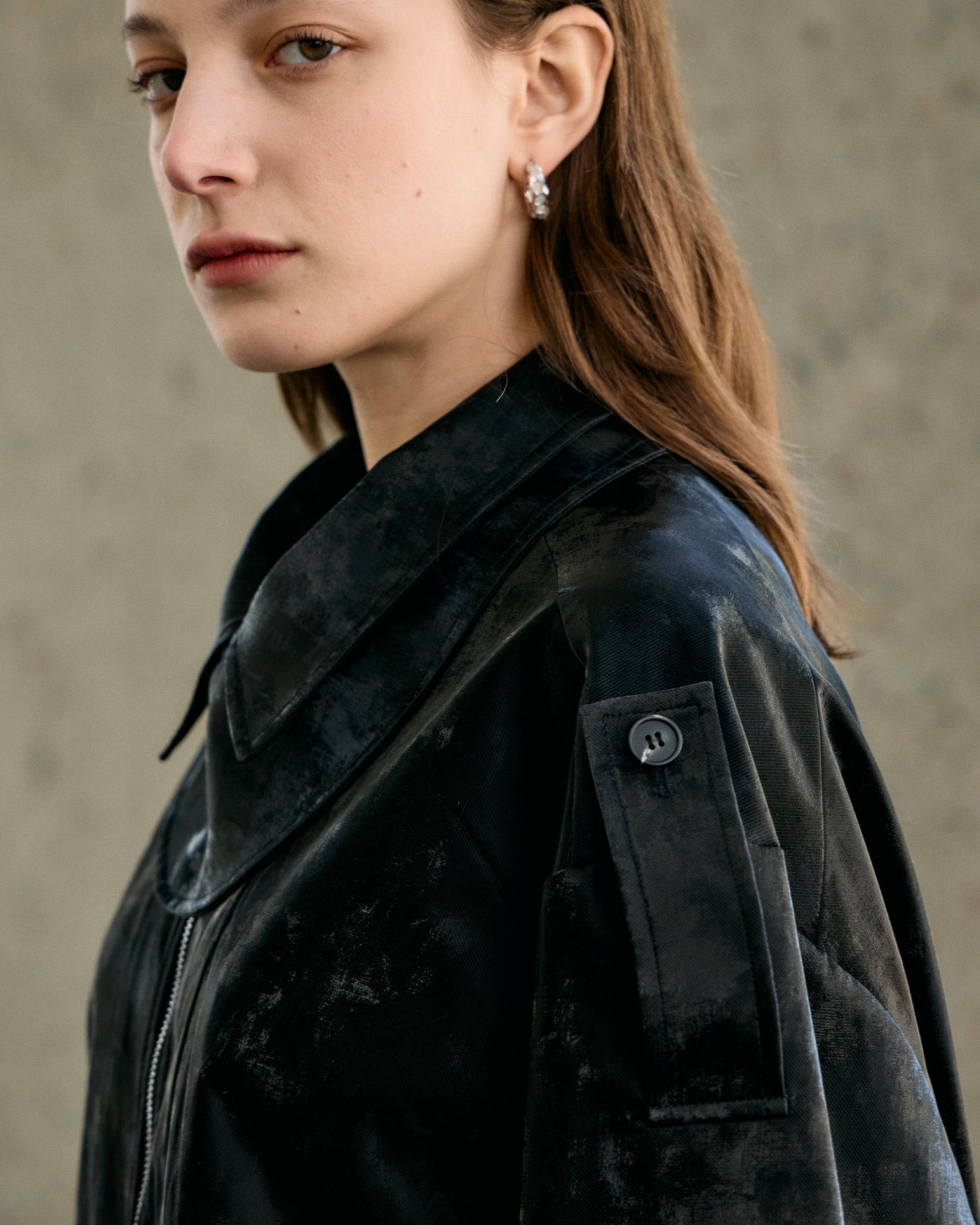 PAINTERLY SHAPED-COLLAR JACKET