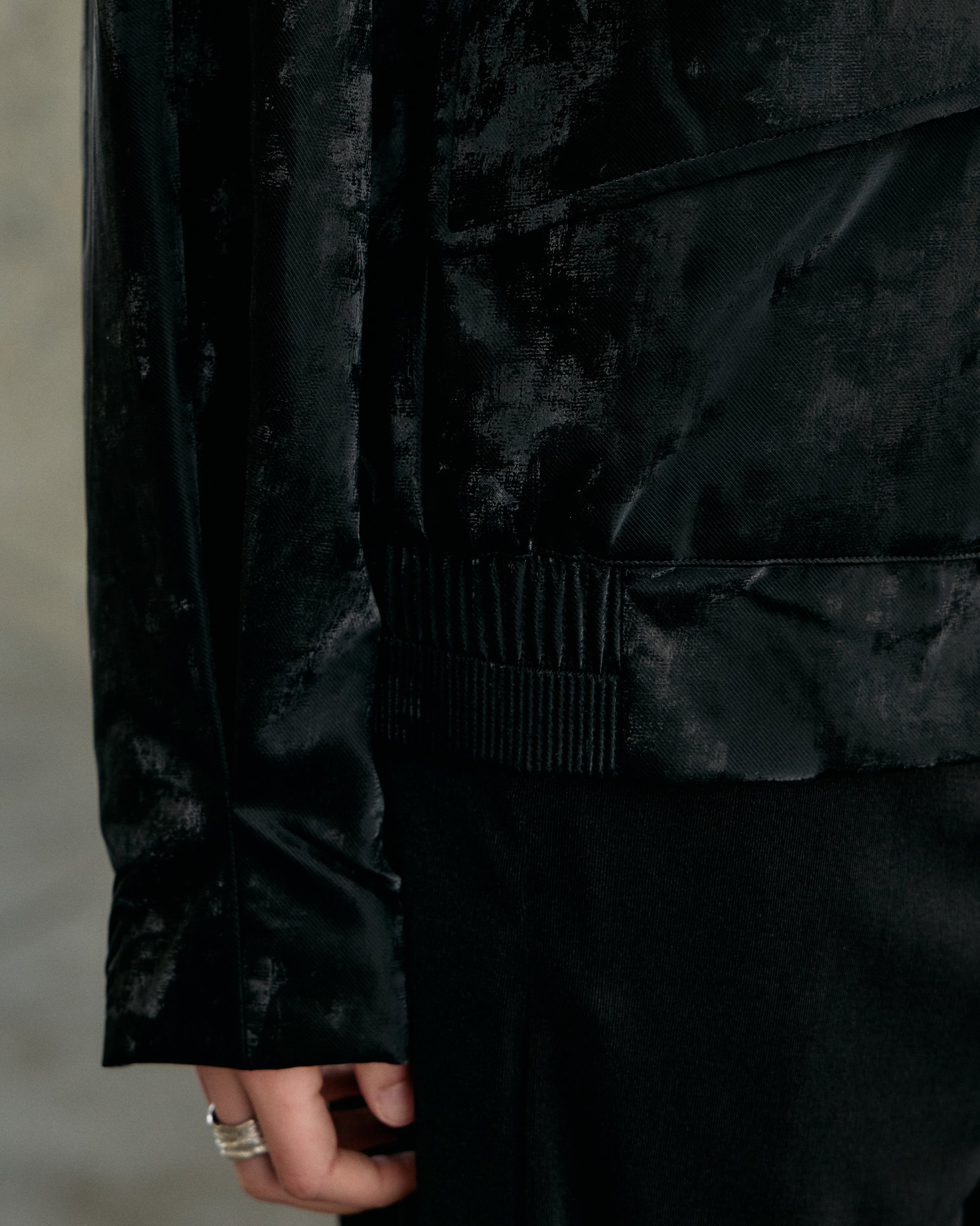 PAINTERLY SHAPED-COLLAR JACKET