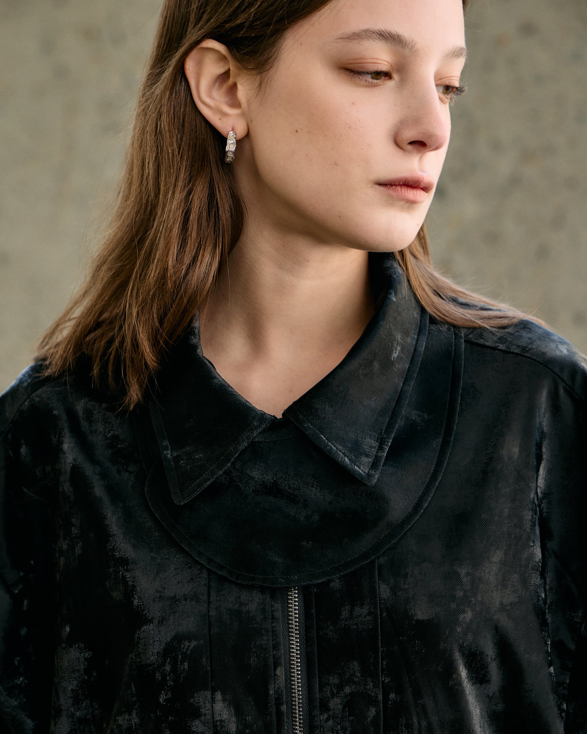 PAINTERLY SHAPED-COLLAR JACKET