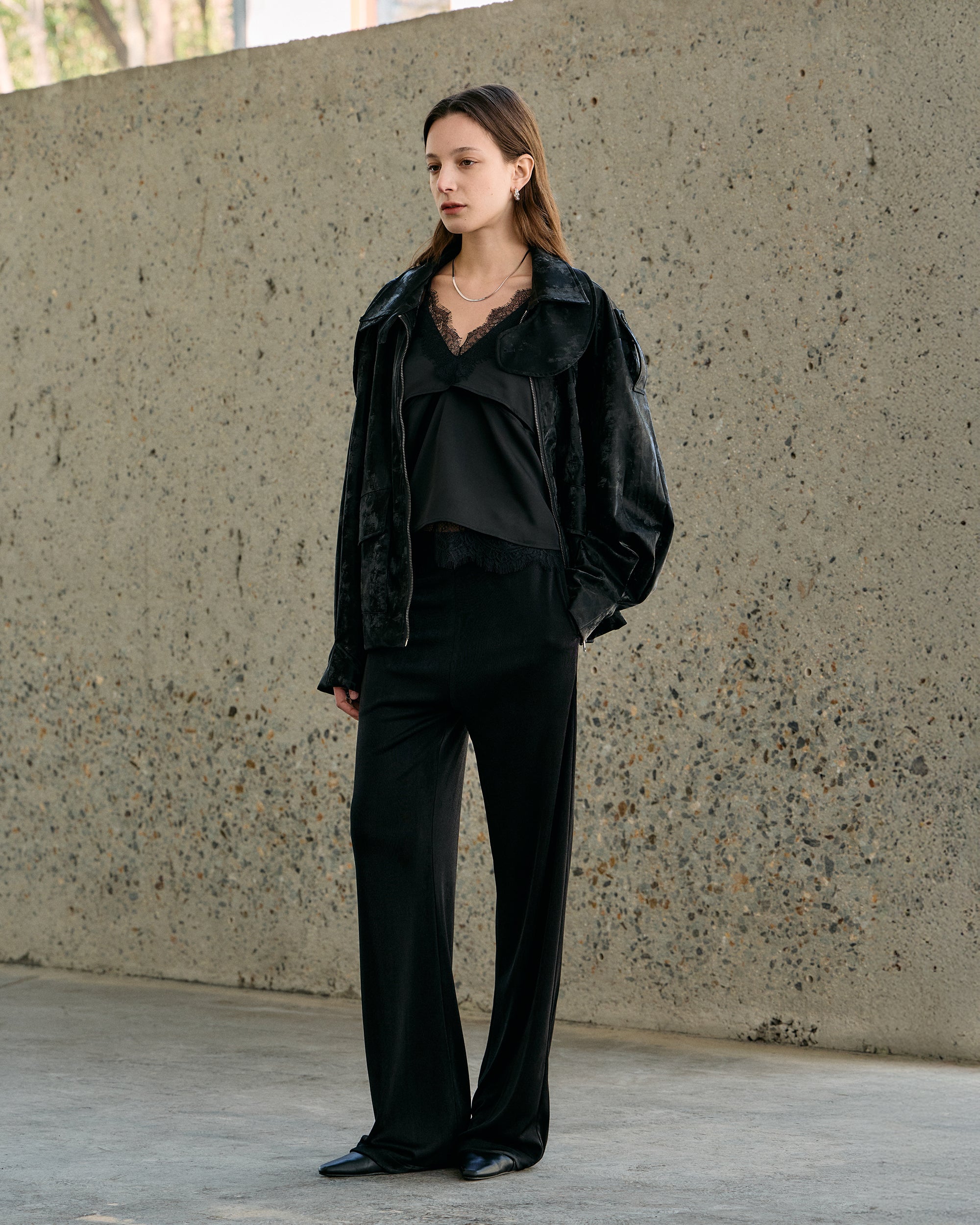 PAINTERLY SHAPED-COLLAR JACKET