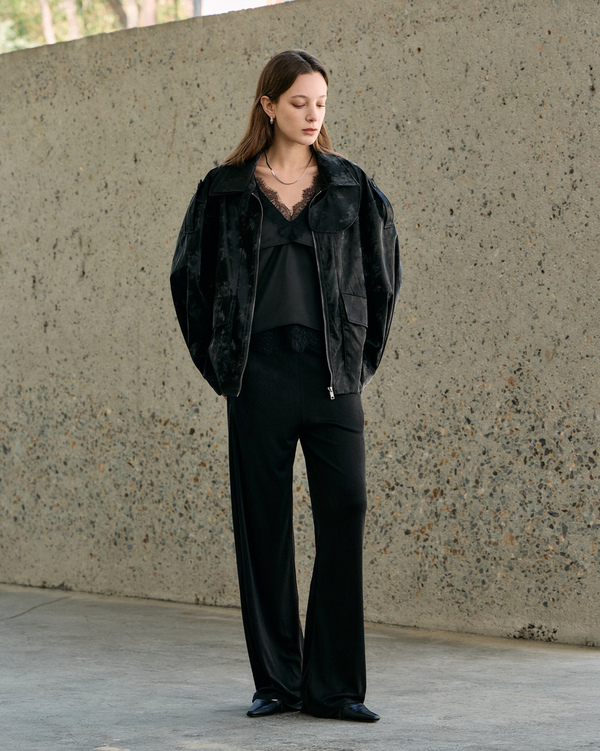 PAINTERLY SHAPED-COLLAR JACKET