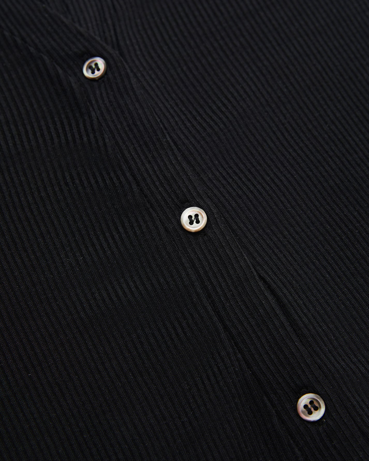 SHORT-SLEEVE RIBBED CARDIGAN