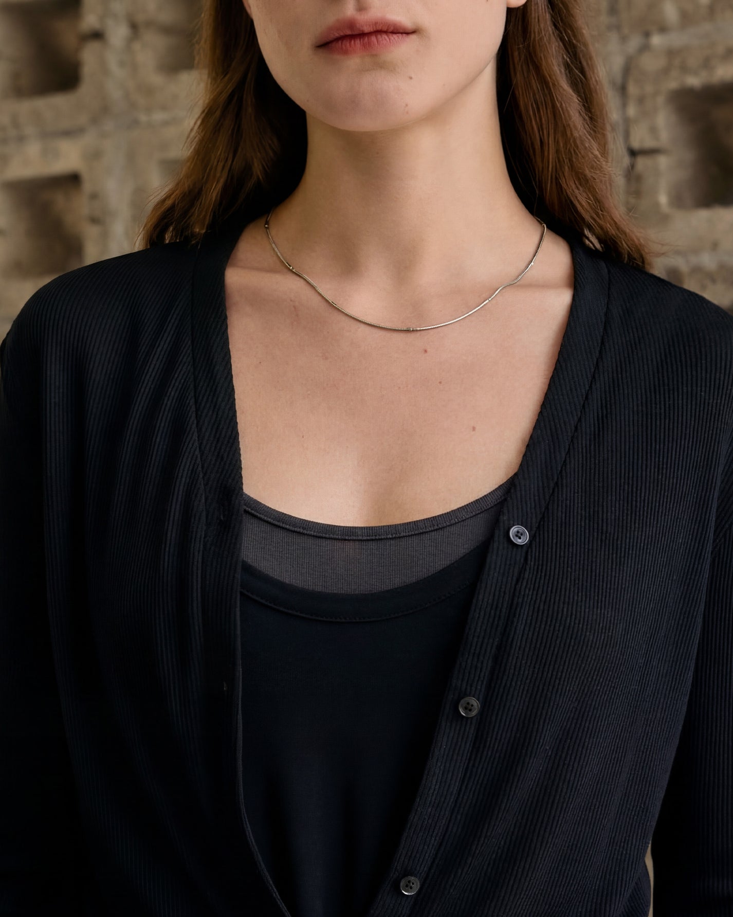 SHORT-SLEEVE RIBBED CARDIGAN