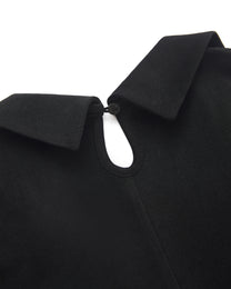 VELVET SUIT COLLAR SOFT SHIRT