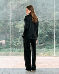 VELVET SUIT COLLAR SOFT SHIRT