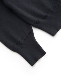 CROPPED TURTLENECK KNIT CARDIGAN