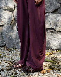 ADJUSTABLE WOOL TROUSERS