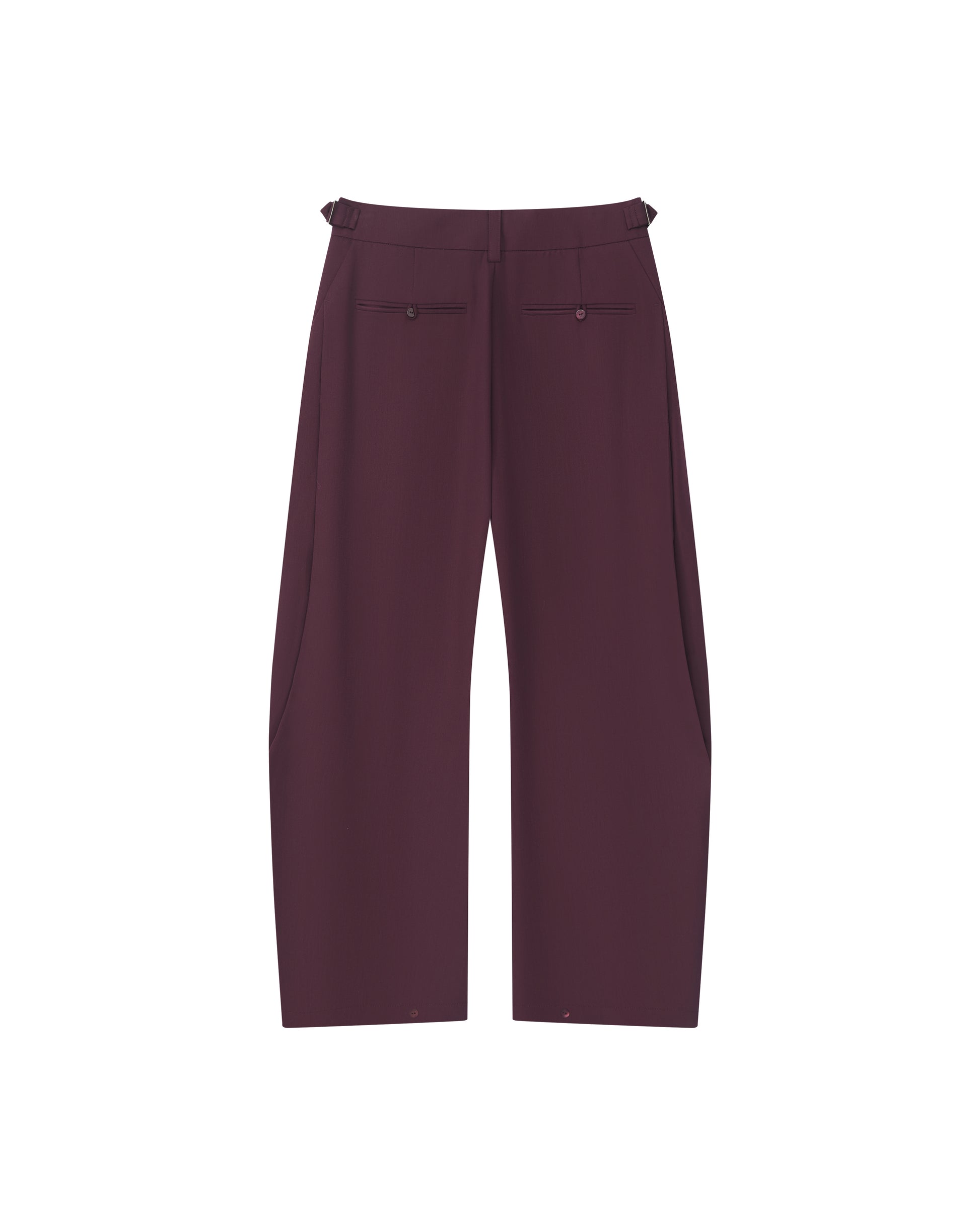 ADJUSTABLE WOOL TROUSERS