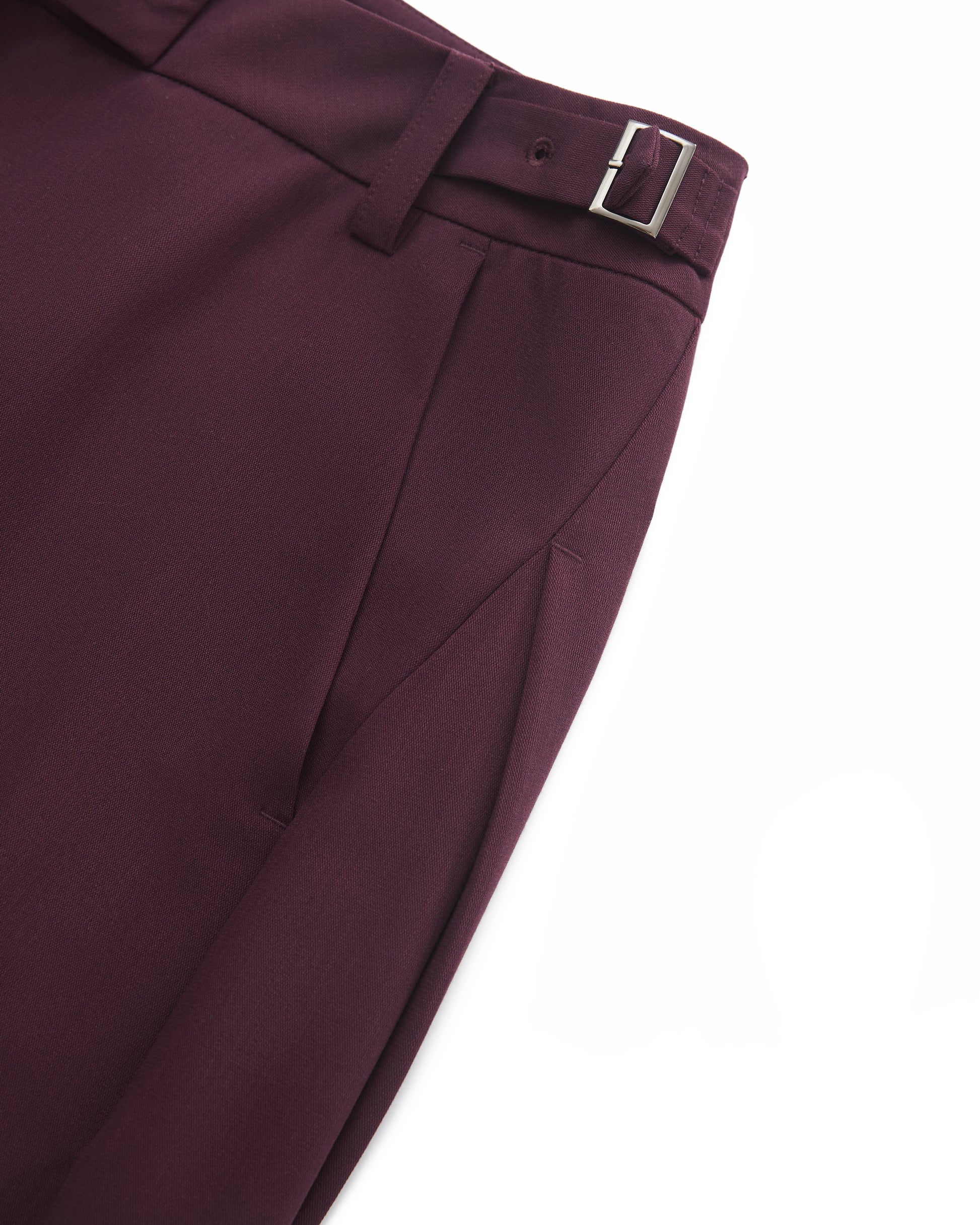 ADJUSTABLE WOOL TROUSERS