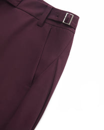 ADJUSTABLE WOOL TROUSERS