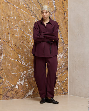 ADJUSTABLE WOOL TROUSERS