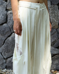 LACE SATIN CARGO PANTS