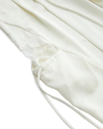 LACE SATIN CARGO PANTS