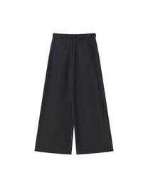 PLEATED DRAWSTRING WIDE PANTS