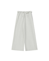 PLEATED DRAWSTRING WIDE PANTS